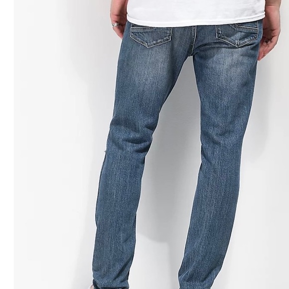 ⭐️PRICE IS FIRM⭐️ Men’s Empyre Verge Lap Blue Distressed Tapered Skinny Jeans - Picture 2 of 14